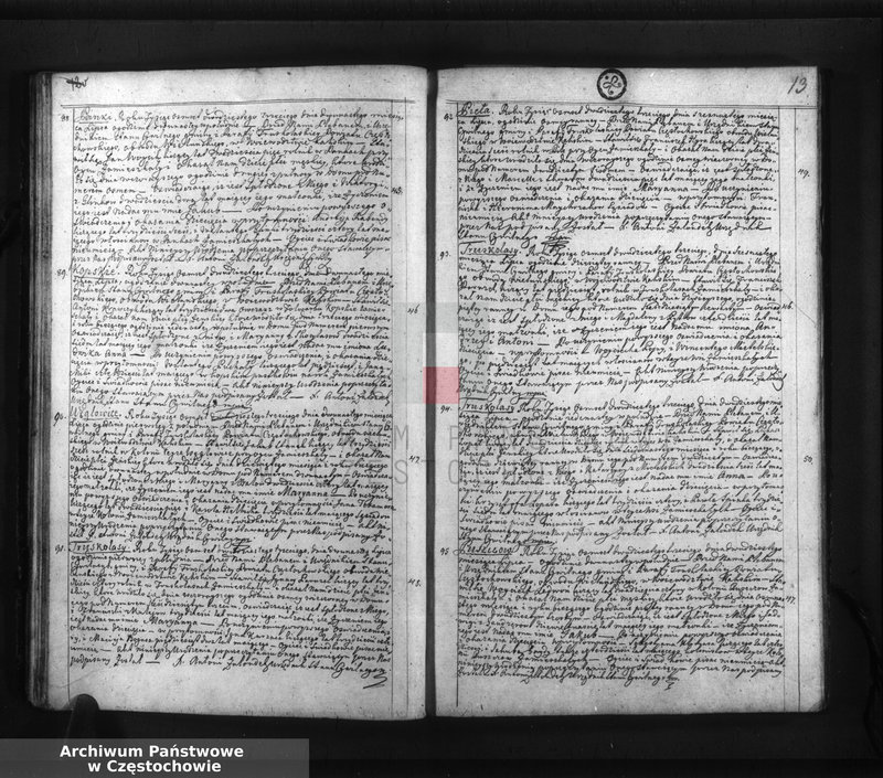 image.from.unit.number "Księga akt stanu cywilnego urodzenia, ślubów i zejścia Parafii Truskolasy, w powiecie częstochowskim, województwie kaliskim z roku 1823"
