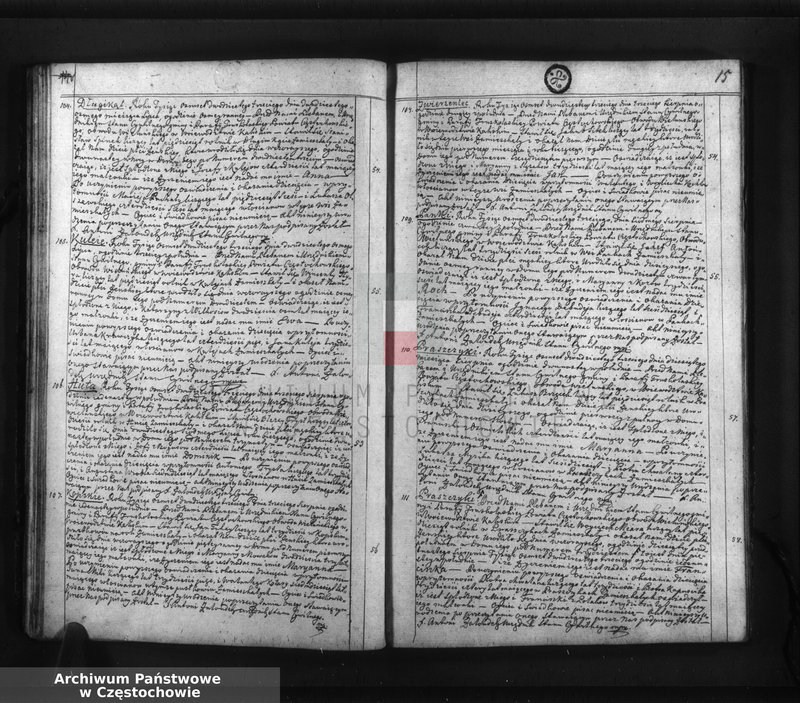 image.from.unit.number "Księga akt stanu cywilnego urodzenia, ślubów i zejścia Parafii Truskolasy, w powiecie częstochowskim, województwie kaliskim z roku 1823"