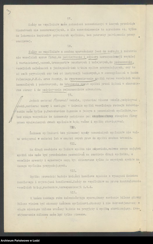Obraz 5 z jednostki "Herszkowicz, Brajtsztajn i Szlachtuz- wyrób i sprzedaż konfekcji damskiej i wyrobów futrzanych"