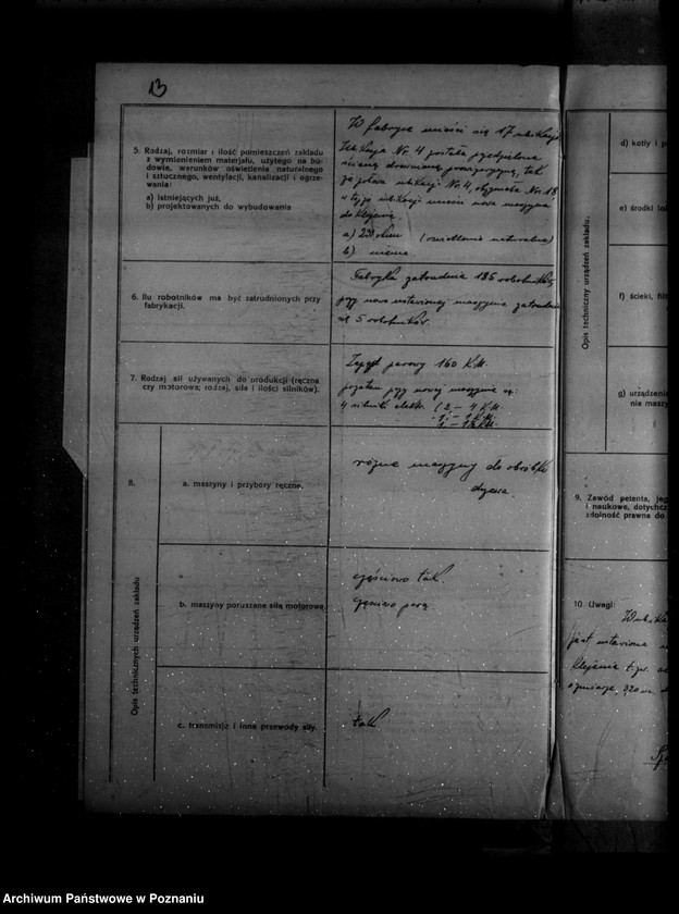 Obraz 17 z jednostki "Zatwierdzenie zakładu przemysłowego /fabryki mebli/ Bracia Koerpel w Szamotułach"