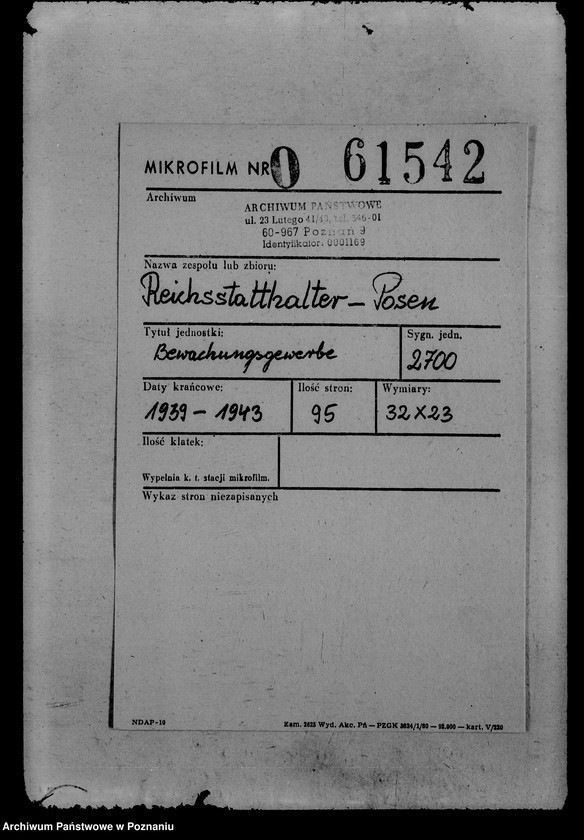 Obraz 2 z jednostki "Bewachungsgewerbe"