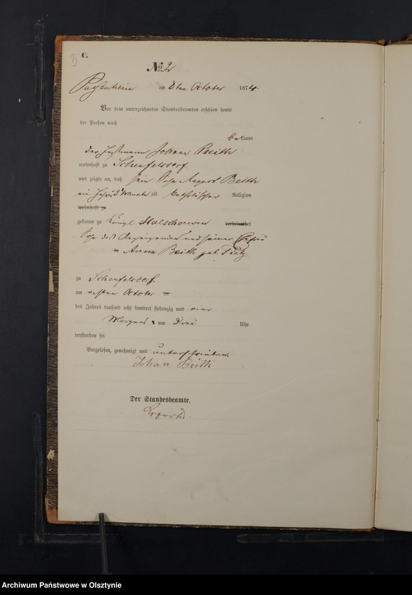 image.from.unit.number "Haupt-Sterbe-Register Nr 1 - 36"