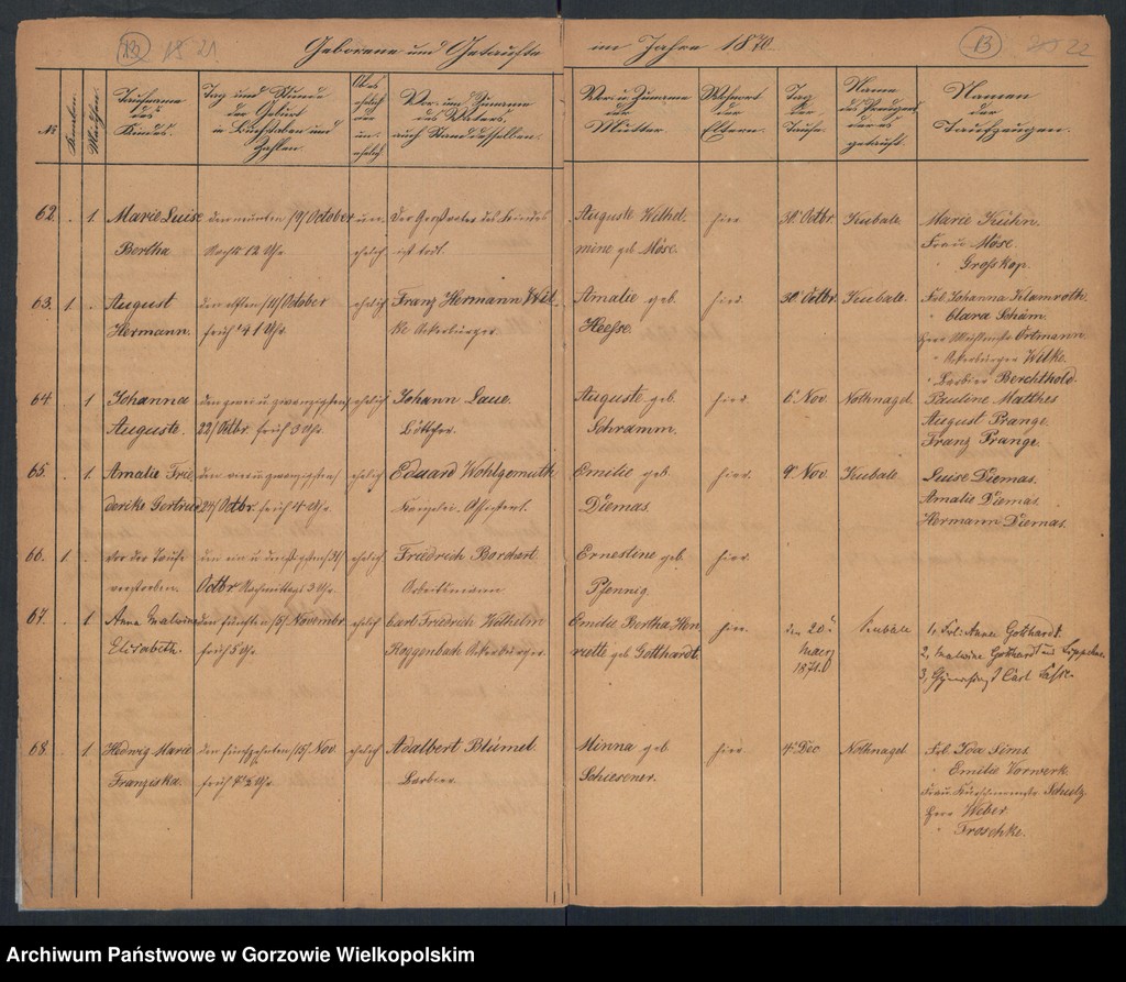 image.from.unit.number "Duplikate der Kirchenbücher Concordien Kirche zu Landsberg an der Warthe"