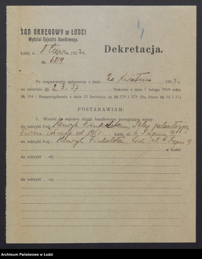 Obraz 6 z jednostki "Henryk Finkelstein – sklep galeneryjny"