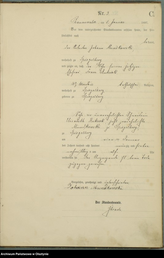 image.from.unit.number "Sterbe-Haupt-Register Nr 1 - 51"