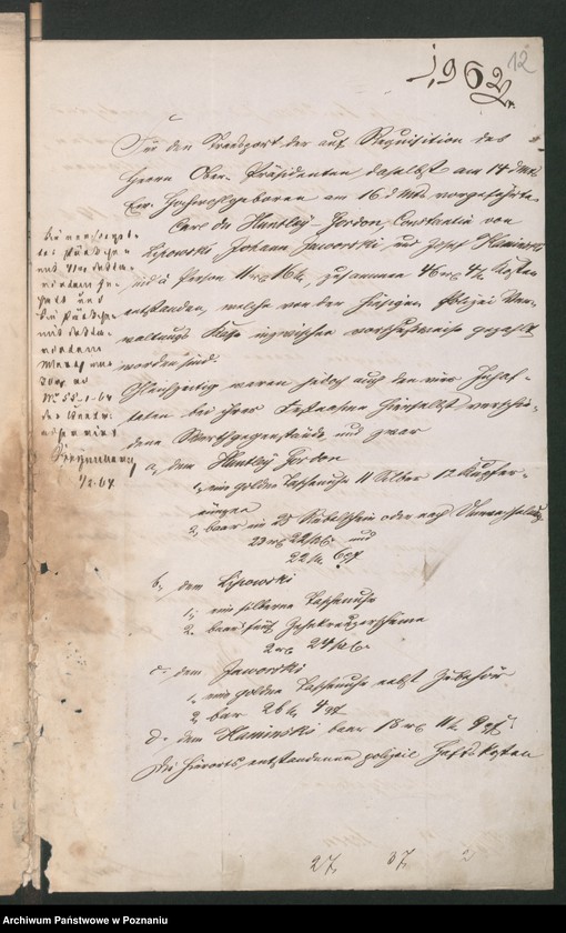 Obraz 18 z jednostki "A. betr. Franz und Johann von Jaworski"