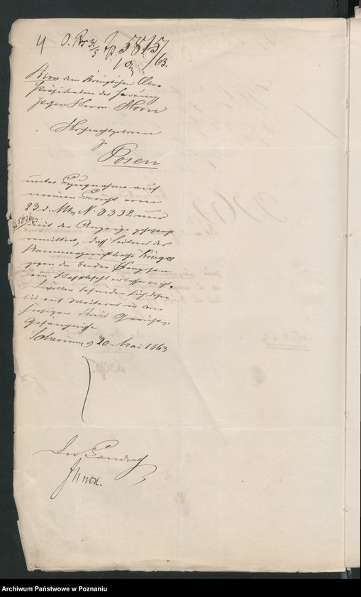 Obraz 9 z jednostki "Der Uebertritt polnischer und diesseitiger Untertanen auf preussisches und jenseitiges Gebiet während der polnischen Insurrektion und die dagegen getroffenen Massnahmen."