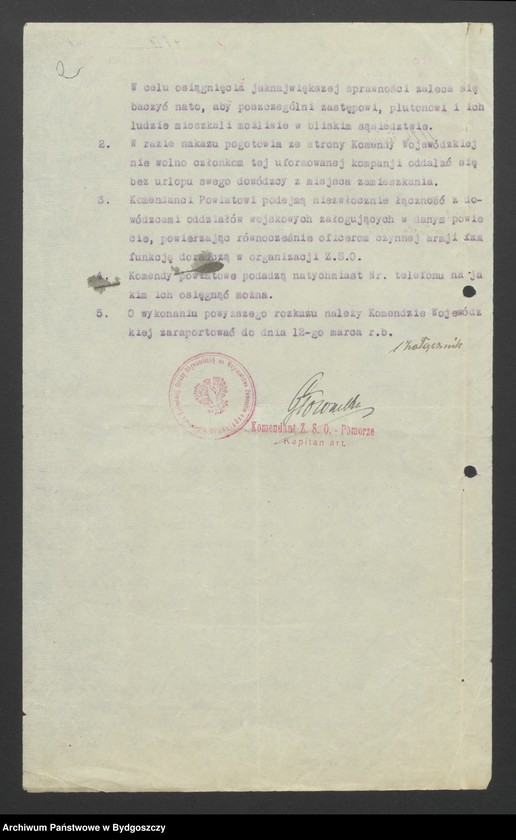 image.from.unit.number "Rozkazy tajne Komendy Głównej Zachodniej Straży Obywatelskiej w Poznaniu"