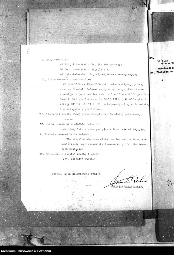 Obraz 11 z jednostki "Pow. lekarz Weterynaryjny Jarocin"