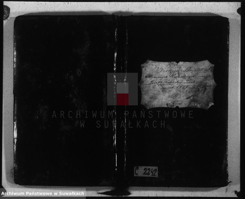 image.from.unit.number "Księga Duplikat urodzonych, zaślubionych i umarłych parafii katolickiej Puńsk na rok 1857"