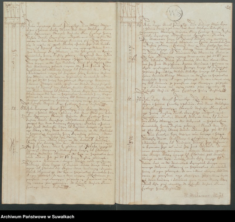 image.from.unit.number "Akta urodzonych gminy puńskiey od 1-go maja 1811do dnia ostatniego grudnia roku tegoż."