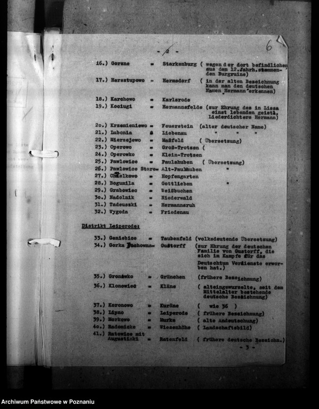 Obraz 10 z jednostki "Ortsnamenänderung - Kreis Lissa (Leszno)"