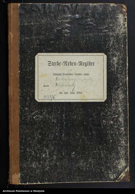 image.from.unit.number "Sterbe-Neben-Register Nr 1 - 71"