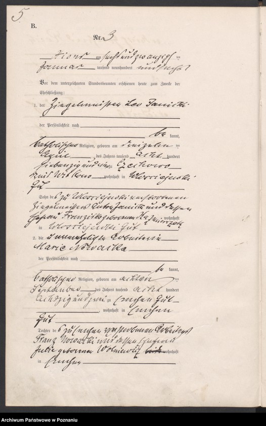 Obraz 8 z jednostki "Heirats-Haupt-Register"