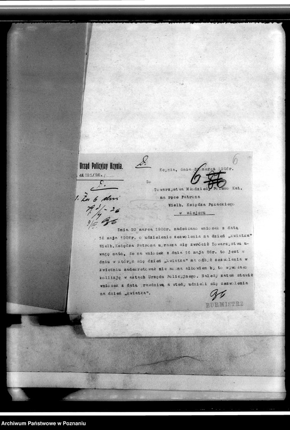 Obraz 10 z jednostki "Korespondencja w sprawach organizacyjnych i personalnych Towarzystwa"