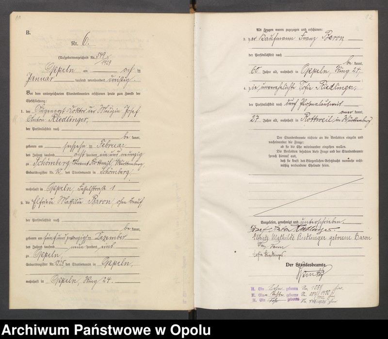 Obraz 9 z jednostki "[Rejestr Małżeństw] 1930 tom I Nr 1-194"