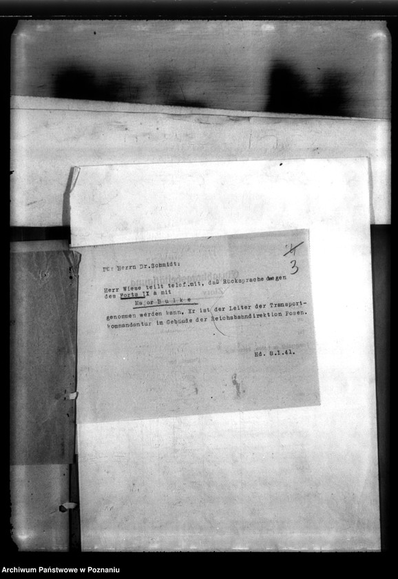 Obraz 7 z jednostki "Überlassung des Forts IX a, w Poznaniu na rzecz Centrali"