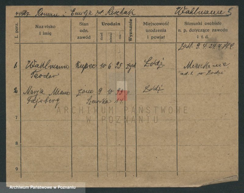 Obraz 13 z jednostki "Walmajer - Walter (żonaci - samotni mężczyźni)"