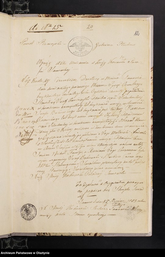 image.from.unit.number "Annexa z Parafij Janowiec w roku 1853"