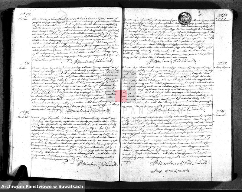 image.from.unit.number "Księga duplikat akt urodzonych, zaślubionych i zmarłych parafii suwalskiej rok 1856"