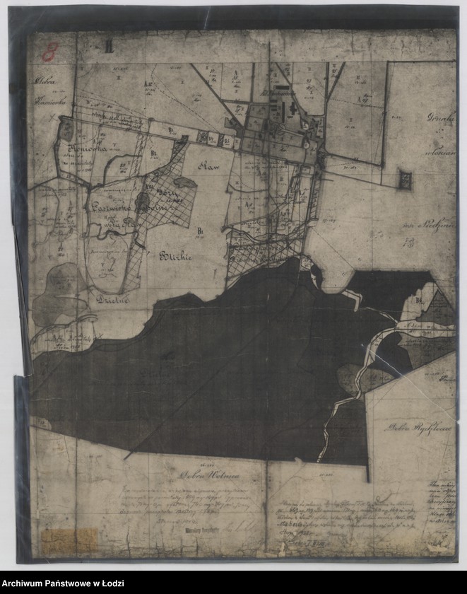 Obraz 5 z jednostki "Odrys pomiaru dóbr Niechmierów ... w powiecie sieradzkim położonych"