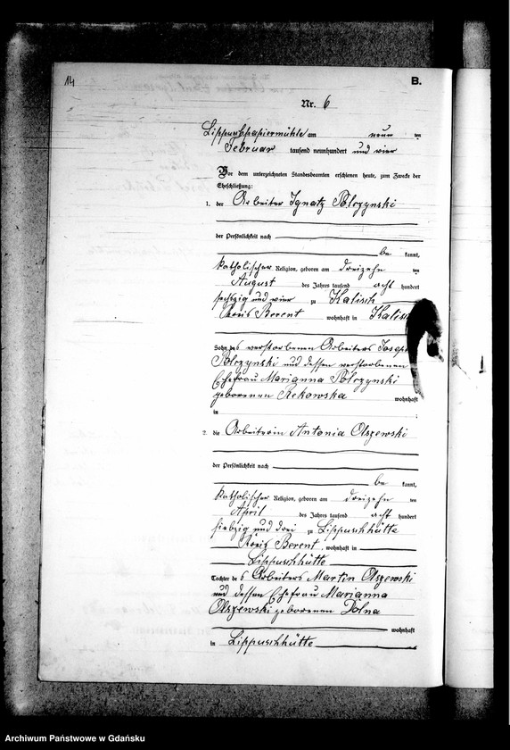 image.from.unit.number "Księga małżeństw"