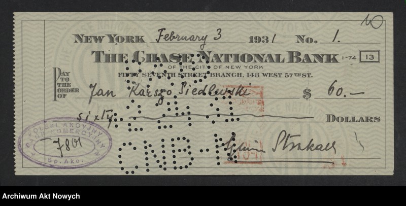 image.from.unit.number "Korespondencja z bankami, zestawiania i pokwitowania wpłat i wypłat, czeki"