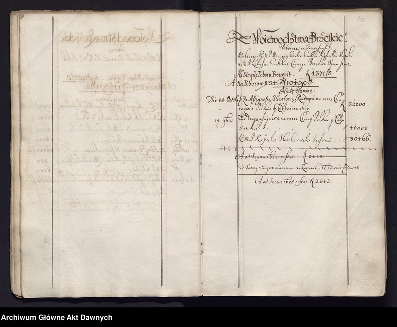 image.from.unit.number "Rejestr różnych dochodów Rzeczypospolitej uchwalonych na sejmie 1654 r."