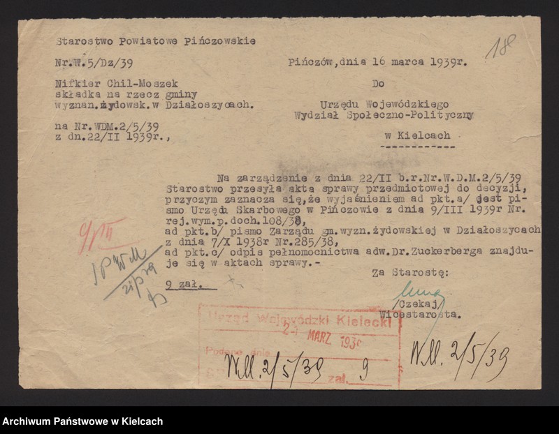 image.from.unit.number "[Sprawy gmin wyznaniowych żydowskich powiat Końskie]"
