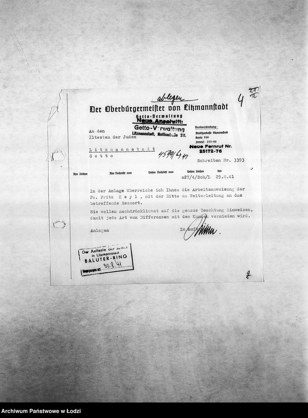 Obraz 7 z jednostki "Textil-Fabrikations-Abteilung [Produkcja i zapotrzebowanie materiałów dla resortu pracy]"