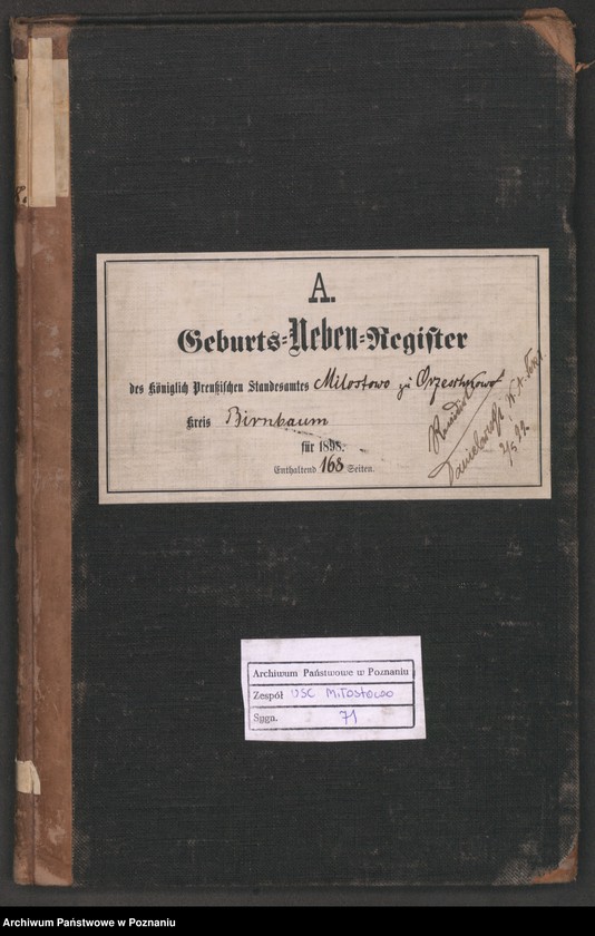 Obraz 2 z jednostki "Księga urodzeń"