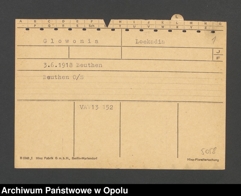 Obraz 3 z jednostki "[Glowonia Leokadia, ur. 3.6.1918 Beuthen]"