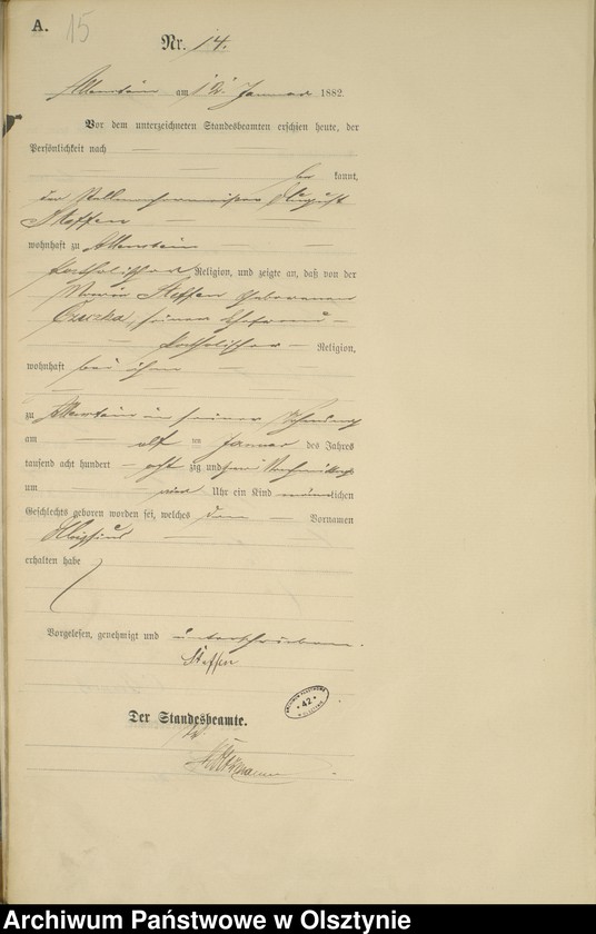 image.from.unit.number "Geburts-Haupt-Register Nr 1 - 309"