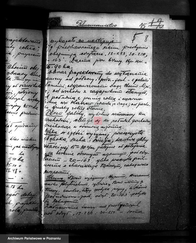 Obraz 12 z jednostki "Sprawa zmiany rodzaju użytkowania gruntów leśnych w majątku Chocim powiat turecki"