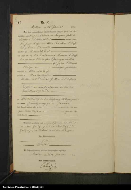 image.from.unit.number "Sterbe-Neben-Register Nr 1 - 33"