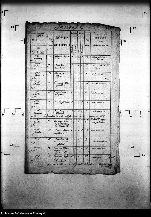 Obraz 15 z jednostki "[Kopie ksiąg metrykalnych parafii Krzywa z filiami Jasionka, Wołowiec (dekanat Gorlice)]"