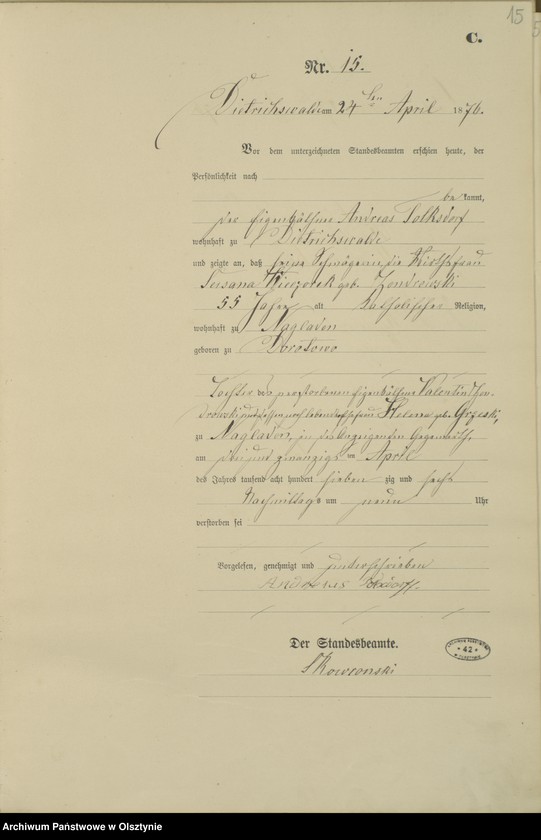 image.from.unit.number "Sterbe-Haupt-Register Nr 1 - 51"