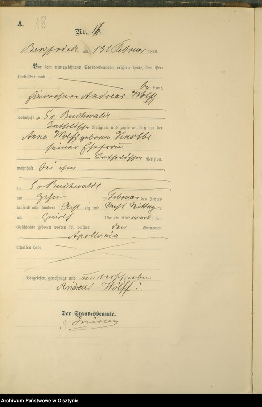 image.from.unit.number "Geburts-Haupt-Register Nr 1 - 112"