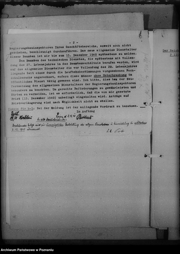 Obraz 9 z jednostki "Erlasse und Verfügungen betr. Festsetzung des allgemeinen Dienstalters der Beamten"