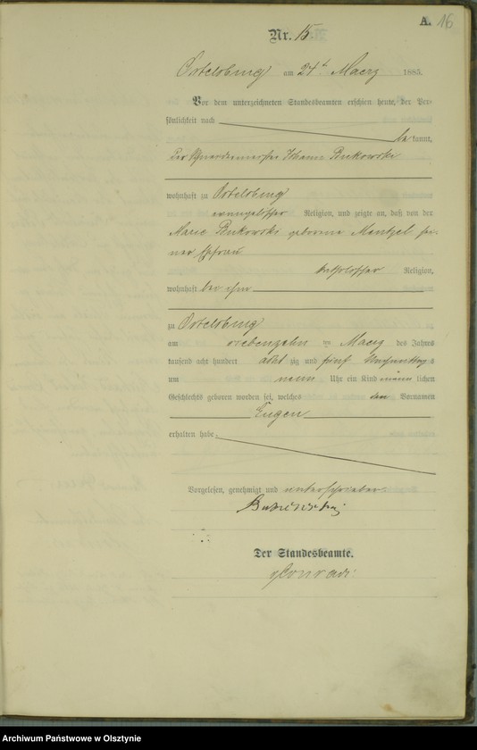 image.from.unit.number "Geburts-Haupt-Register Nr 1 - 98"