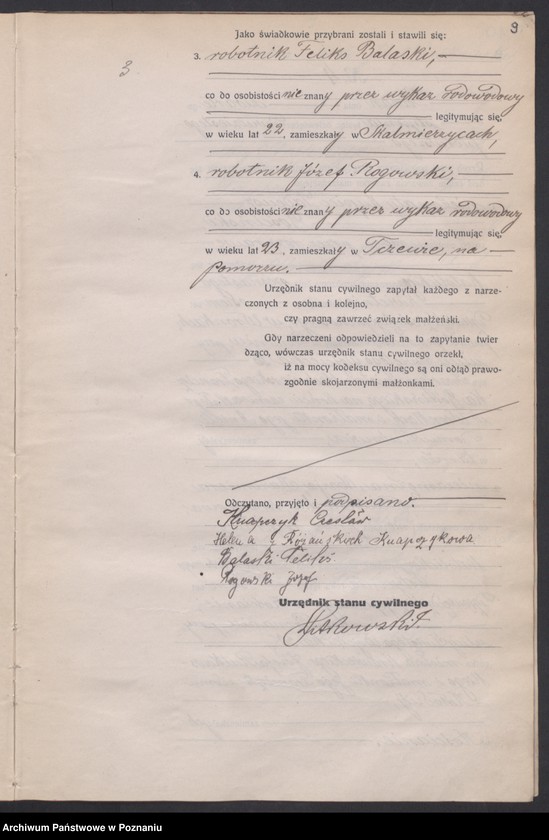 Obraz 11 z jednostki "Księga miejscowa małżeństw tom I [Rejestr główny małżeństw]"