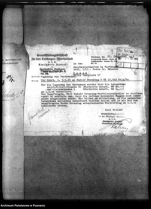 Obraz 14 z jednostki "Koszty i dochody związane ze złupionymi towarami w Warszawie"