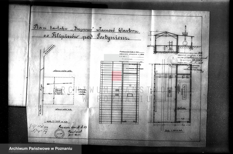 Obraz 14 z jednostki "Majątek Drzęczewo pow. gostyński tartak parowy, własność Klasztoru O.O. Filipinów w Gostyniu"