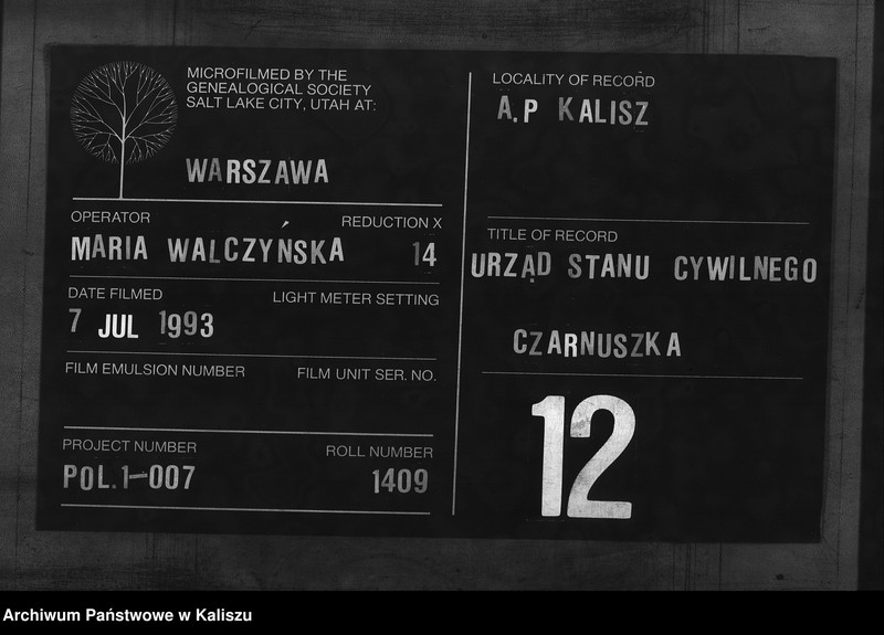 Obraz 1 z jednostki "[Księga zgonów]"