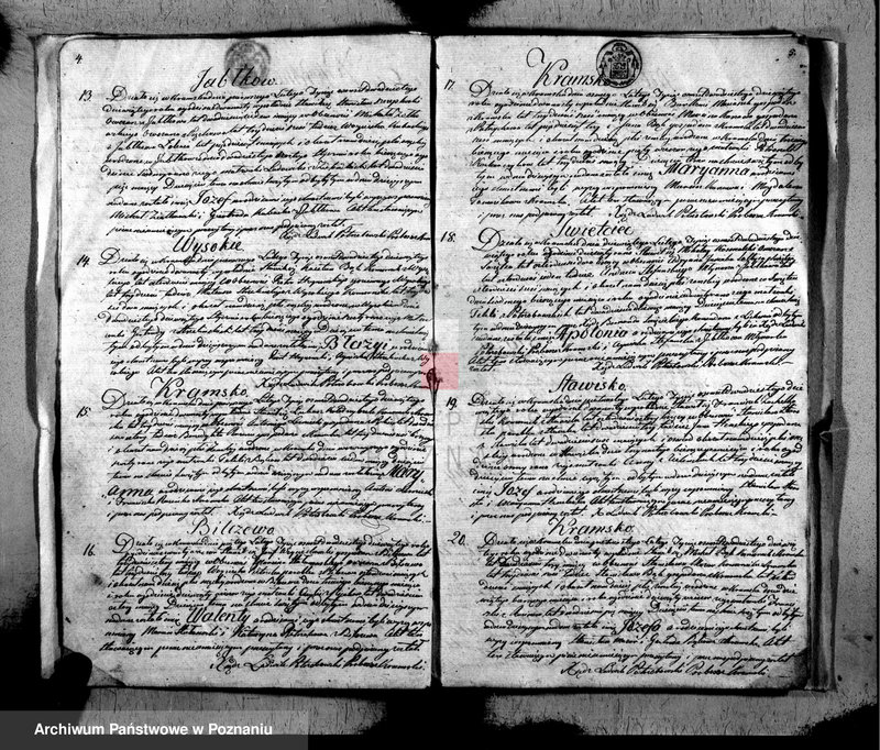 Obraz 4 z jednostki "Akta urodzonych, zaślubionych i zmarłych"