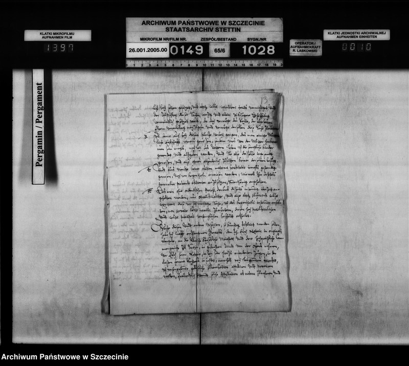 image.from.unit.number "Arnd von d. osten zu Kapelle / Jakob Brauer, Pastor in Trient: Nachlass- Streitigkeiten."