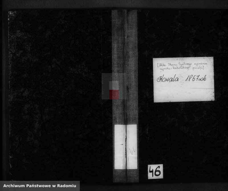 Obraz 2 z jednostki "[Akta Stanu Cywilnego wyznania rzymsko - katolickiego parafii] Kowala 1867 rok"