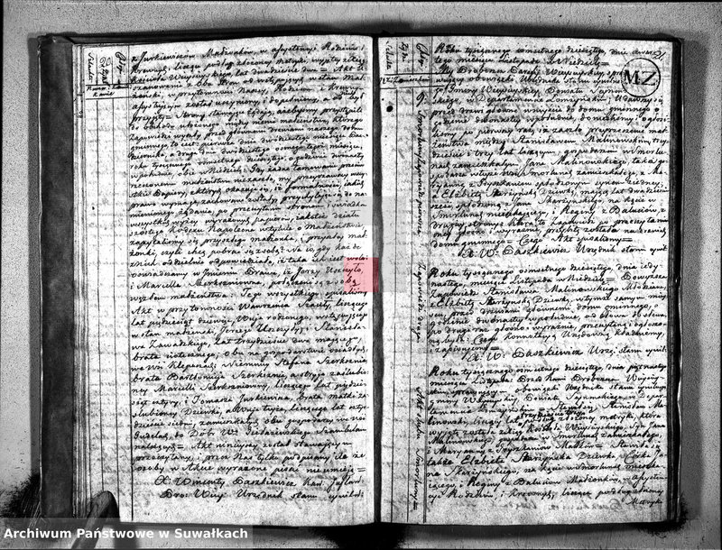 image.from.unit.number "Akta zaślubionych gminy wieysieyskiey od 1-go maja 1810"