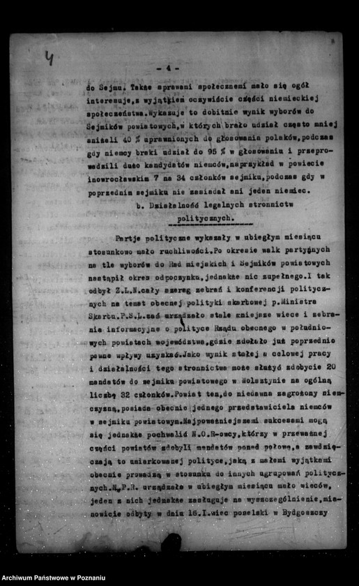 Obraz 8 z jednostki "Sprawozdania sytuacyjne miesięczne za miesiące styczeń, luty 1926 r."