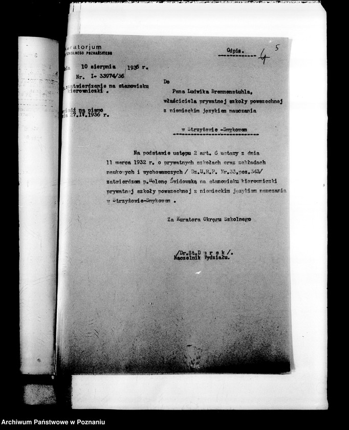 Obraz 9 z jednostki "Prywatna Szkoła Powszechna z niemieckim językiem nauczania Strzyżewo powiat Gniezno"